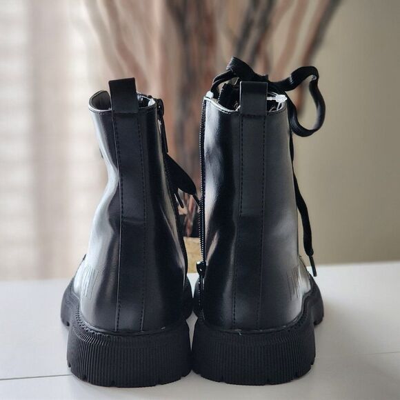 NEW! DKNY GIRLS BLACK BOOT LEATHER - Picture 7 of 11